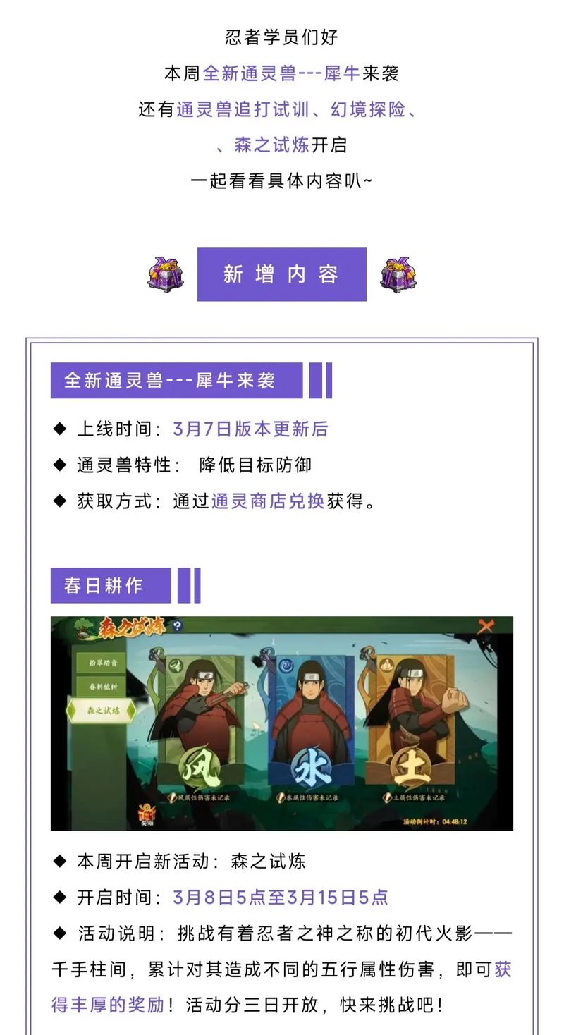 火影忍者OL手游2月28日更新大揭秘:全新内容汇总与解析