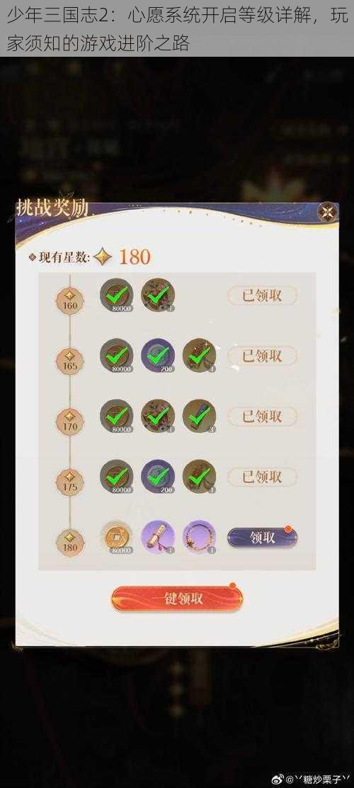 少年三国志2:心愿系统开启等级详解,玩家须知的游戏进阶之路